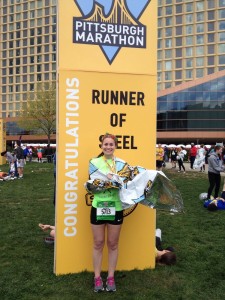 Rachele IS a Runner of Steel after her first marathon!